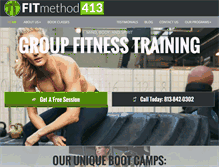 Tablet Screenshot of fitmethod413.com